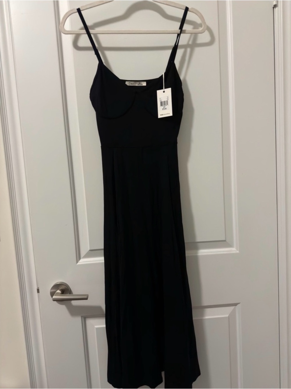 BLACK Dex Structured Bodice Knit Dress, black size s. New with tags